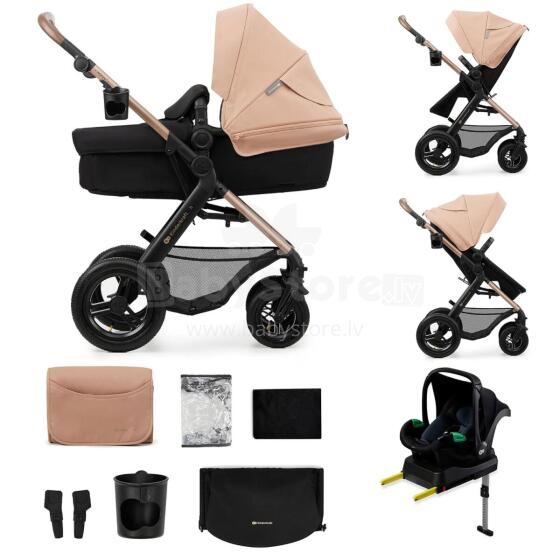 Kinderkraft Moov2 Air 4 in1 Art.297979 Beige 3-in-1 baby stroller with base Isofix