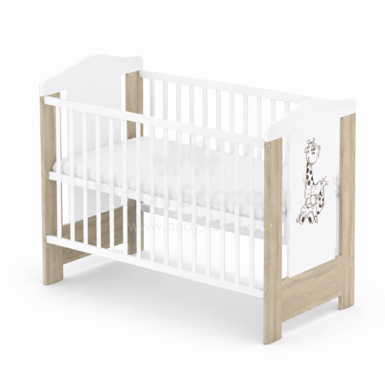 Elf Bed Zephyr Art.298055 White\Pine Bērnu koka gulta 120x60cm
