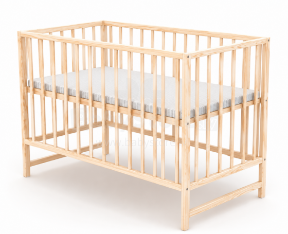 Elf Bed Сlassic  Art.298080 Natural Wooden baby crib 120x60 cm