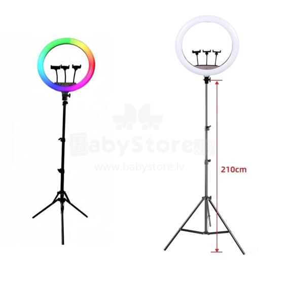 Ikonka Art.KX2771 Lampa pierścieniowa do selfie LED RGB