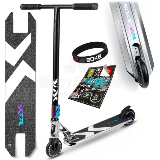 SOKE XTR Stunt Scooter Sudraba-Melns