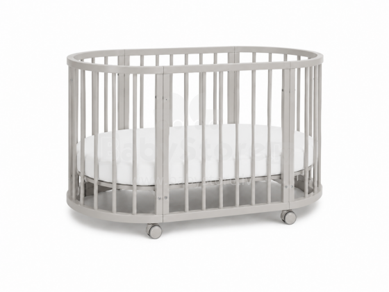 Elf Bed Crib Ovi  3 in 1 Art.298149 Cashmere Multifunctional wooden 3-in-1 transforming crib