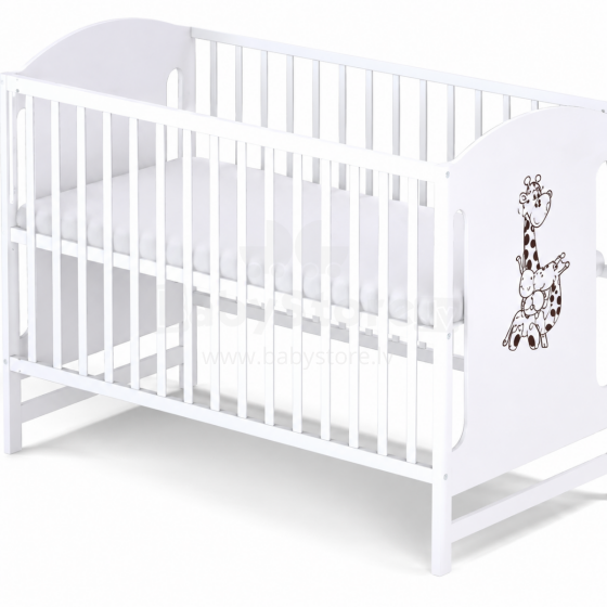 Elf Bed Meadow Art.298165 White Детская деревянная кроватка  120x60см