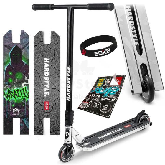 SOKE BOX Stunt Scooter Sudraba-Melns