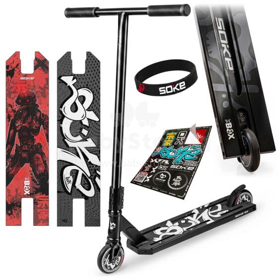 SOKE BOX Stunt Scooter Melns