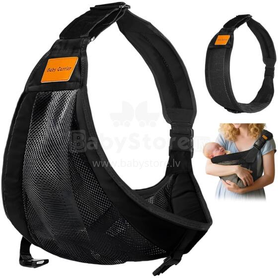 Kidsworld Baby Carrier Art.298329 Black Эргономичная сумка-кенгуру  от 4 до 25 кг