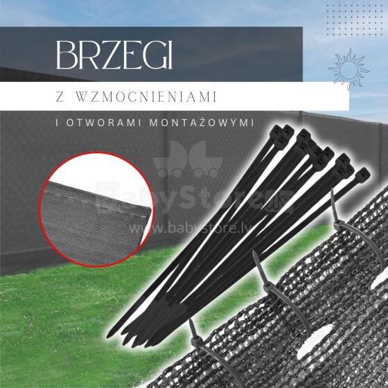 Сетка для затенения светло-антрацитовая 185 GSM 1,5 x 50 м, 200 стяжек SN0062
