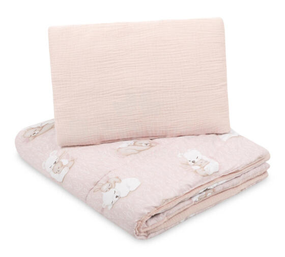 2 PIECE BEDDING ALL-YEAR BEAR AND RABBIT 100X135 40X60