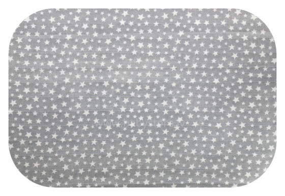 Diaper - 25899 - TETRA PRINT - EGA - LUX - GWIAZDOZBIÓR - GREY/WHITE background- size 70x80 cm