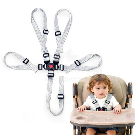 Kidsworld High Chair Safety Belts Art.298739 Barošanas rēsla drošības jostas