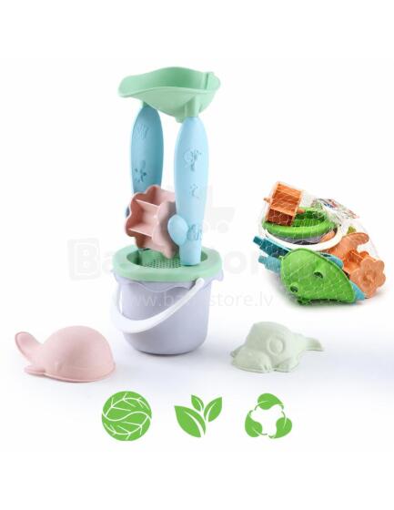 WOOPIE GREEN Set with Bucket and Reel 4 pcs.
