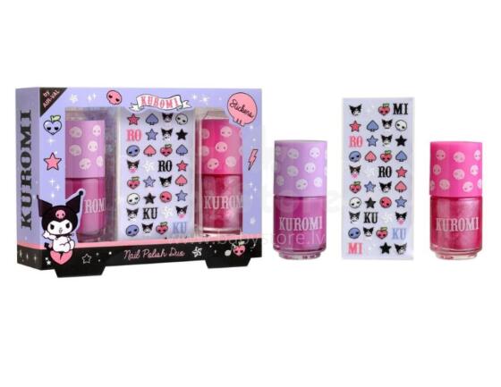 AIR-VAL Kuromi Nail Polish and Stickers Set, P009809