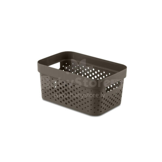 Kaste Infinity Recycled 4,5L 27x19x12cm brūna 