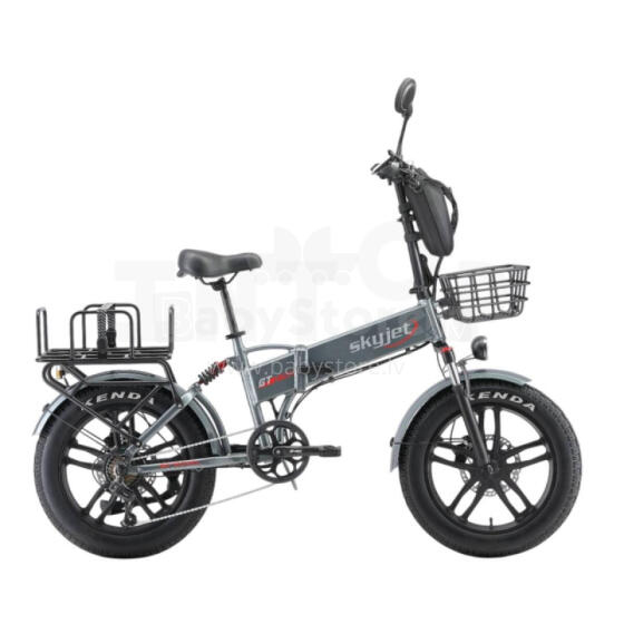 Saliekamais elektriskais velosipēds Skyjet GTIII PRO PLUS Grey