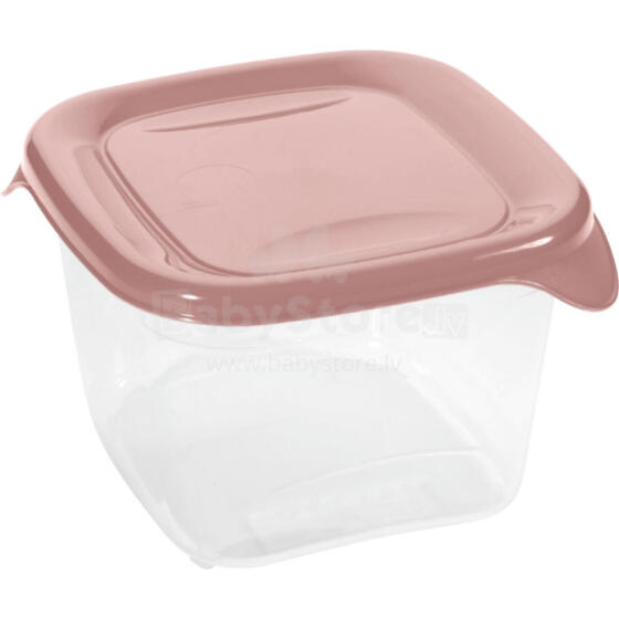 Square food container 1.2L Fresh&amp;amp;Go pink