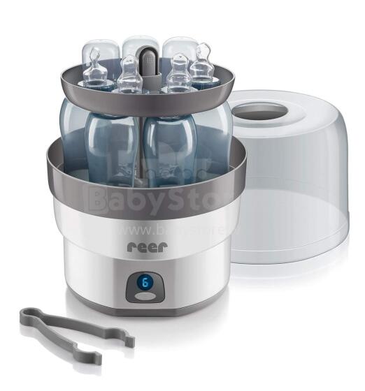 Reer VapoMax Large Vaporizer Art.299684 Vaporizators pudelītēm, knupīšiem un zobu riņķiem, 10 minūšu dezinfekcija, automātiska izslēgšanās