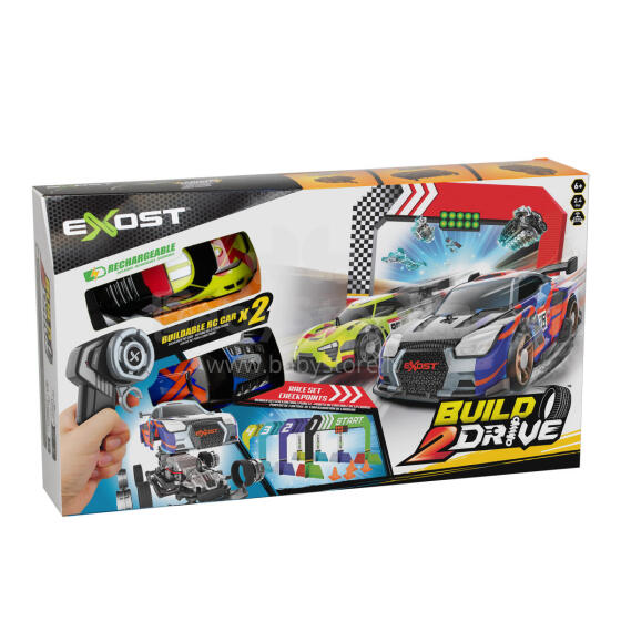 EXOST комплект машинок на радиоуправлении Build 2 Drive, 2 шт