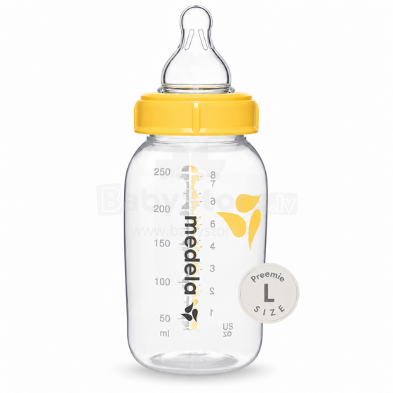 Medela Bottle L size Art.299924  pudele ar ātro plūsmu (L) silikona Preemie knupi, 150 ml