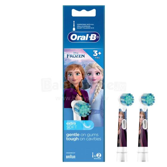 BRAUN el.zobu birstes uzgalis Frozen 3+ (bērnu), 2 gab.