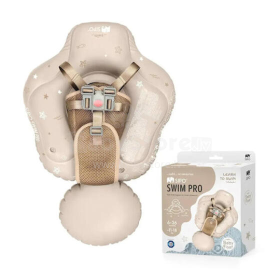 Sipo Swimpro Baby Life Jacket Art.SWM102TR Sand Inflatable swim ring for ages 6 to 36 months (11–18 kg)