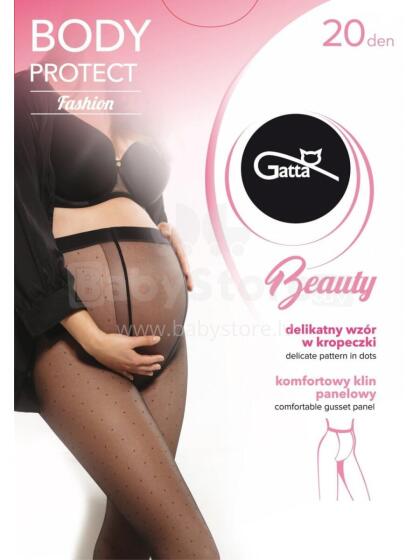 Sweet Mama 20 den Tights Art.GT-20 Nero Print Sieviešu zeķubikses grūtniecem