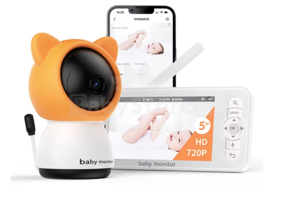 La bebe™ Accessories Monitor Babyphone Wireles Art.38931 White Digitālais bērnu videomonitors