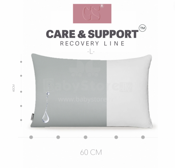 Basic CS Lline Care & Support 60x40cm Art.39002 Support pillow with water resistant cover
