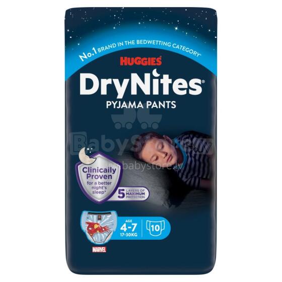 Huggies Dry Nites Art.041527574 diaper panties for boys 4-7 years old