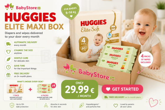 Huggies Elite Maxi Box Subscription – More Comfort for Your Growing Baby
