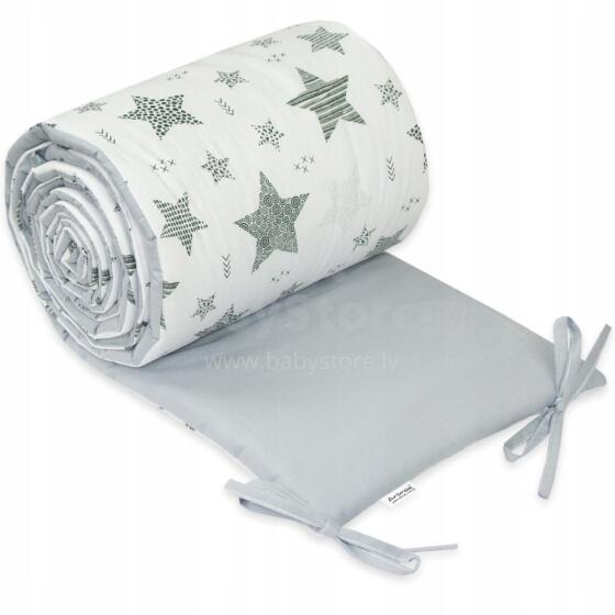 Ankras Star Art.41217 Grey Bērnu gultiņas aizsargapmale 180 cm