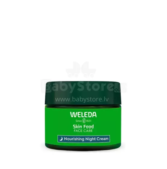 Weleda Skin Food Art.4211 barojošs nakts krēms ar augu izcelsmes skvalānu un bioloģisko inku eļļas etiķi, 40 ml