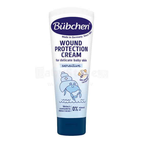 Bubchen Wound Protection Cream Art.TB4117  Daudzfunkcionāls krēms sarkaniem plankumiem, autiņbiksīšu izsitumiem, kukaiņu kodumiem,75ml