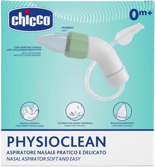 Chicco Phisio Clean Nasal Aspirator  Art.04904.00  deguna aspiratora komplekts