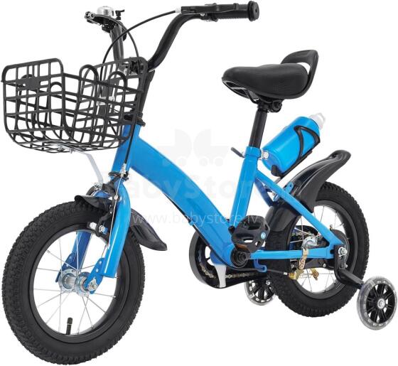 Kids Bike Wheels Collas 12' Blue Art.46663 Children's two-wheeled bicycle with additional wheels