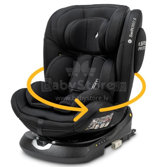 Osann Swift360 S i-Size Art.47001 Black Bērnu autokrēsliņš  0-36kg