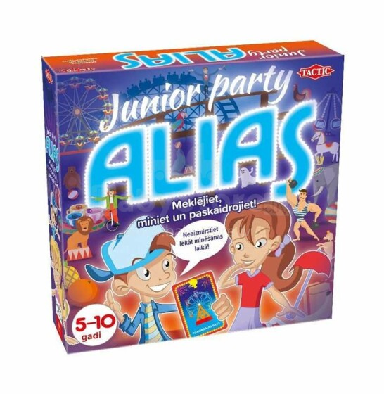 Tactic Party Alias Junior Art.54538  Galda spēle (LV)