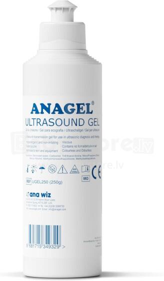 Anagel Ultrasound Gel/Sonography Gel Art.47305 Ultraskaņas gels doplerām, 250 ml