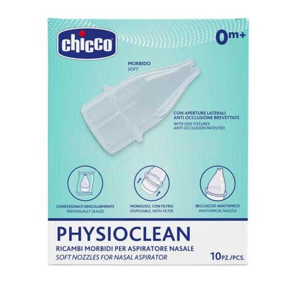 Chicco PhysioClean Replacement Nozzles Art.04982.00 deguna aspiratora uzgaļu komplekts