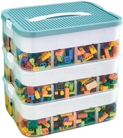 Storage Box for Lego Bricks  Art.54859   Креативный ящик для хранения со встроенной подставкой