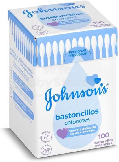 Johnsons and Johnsons Art.55080 Ватные палочки для чистки детских ушек,100шт