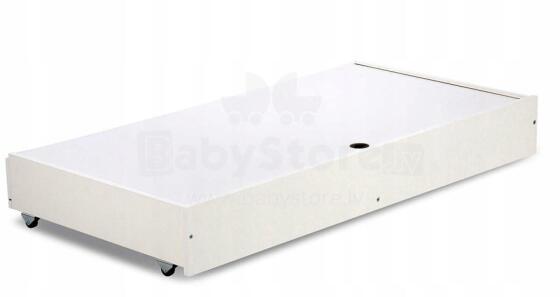 Klups Art.56258 White  Bed Drawer (under the cot bed)