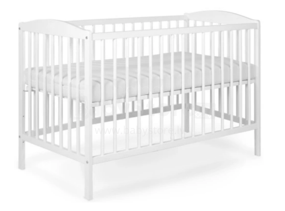 Kiddos Tomi Art.56281 White Bērnu koka gulta 120x60cm