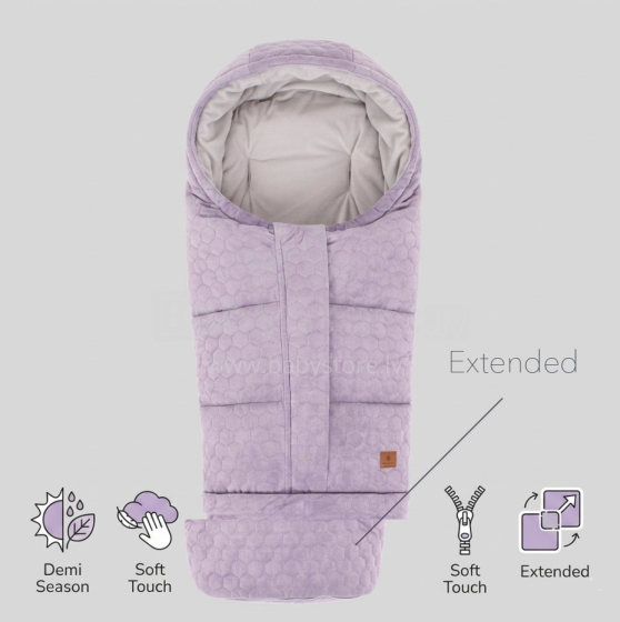 Navington Velvet Lavender Dusk Art.AKC01-00988 Bērnu ziemas siltais guļammaiss