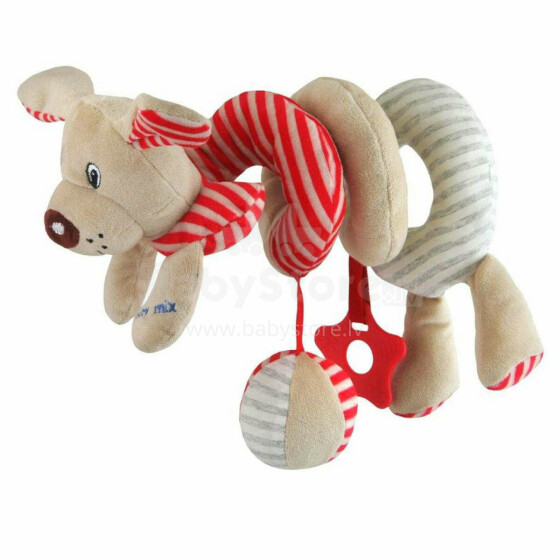BabyMix Dog Art.33259 Bērnu rotaļlietu spirāle ratiem/ gultai/ autokrēslam