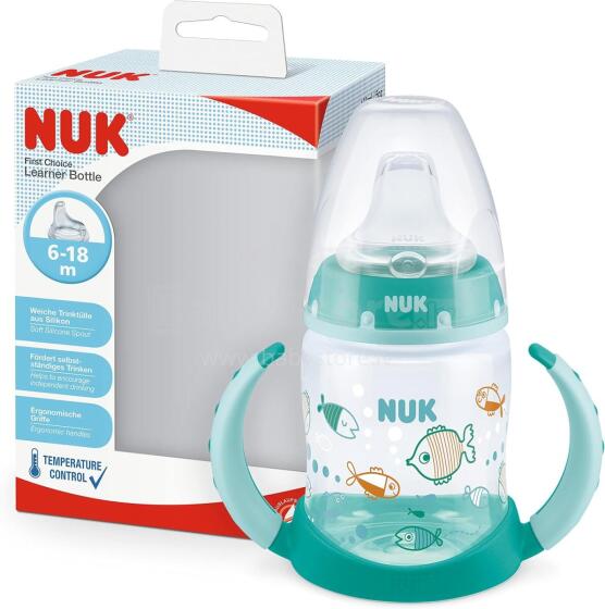 Nuk First Choice Minnie Art.62391 Бутылочка с силиконовой соской термоконтролем, 150 мл (6–18 месяцев)