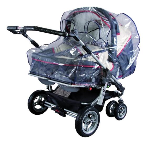 Universal Rain Cover for Twins Art.63828 Lietusplēve dvīnu ratiņiem