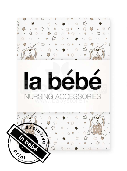 La Bebe™ Cotton 100x135 Art.64289 Bunnies Детский хлопковый пододеяльник 100х135см