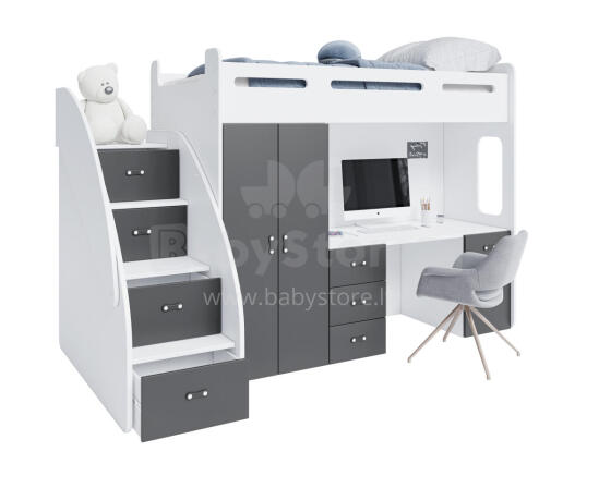 AJK Zuzia Plus Art.65551 Grey Детский  модульный  комплект мебели