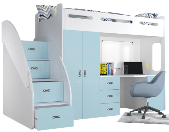 AJK Zuzia Plus Art.65566 Blue Bērnu moduļu mēbeļu komplekts
