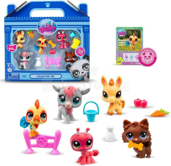 Littlest Pet Shop Art.67998 Dzīvnieku komplekts (5 gab.)